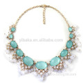 Hot Elegant Fashion gorgeous Stone crystal bib statement fringe Necklace collar